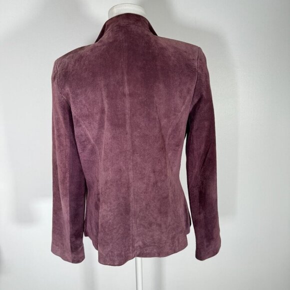 Bellissima Suede Purple Fringe Jacket Boho Western S - Picture 3 of 12